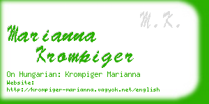 marianna krompiger business card